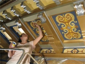 Roosevelt, Amy painting Ceiling
